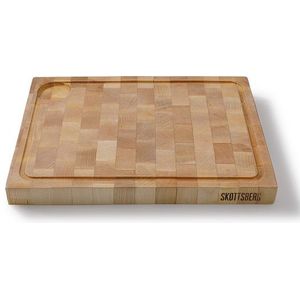 Skottsberg Snijplank met geul Wood Works 40 x 30 x 3.5 cm Hout Beige