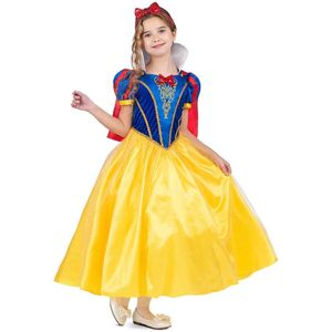 Kostuums voor Volwassenen My Other Me Sneeuwmeisje van het Bos Prinses Geel Blauw Maat 5-6 Jaar