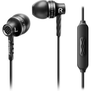 Philips - SHE9105 - In-ear Oordopjes - Zwart - Aluminium Oordopjes met Stevige Kabel