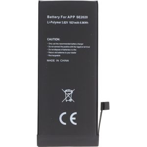Accu geschikt voor Apple iPhone SE 2020, A2296, Li-Polymer, 3.82V, 1821mAh, 6.9Wh, ingebouwd, zonder
