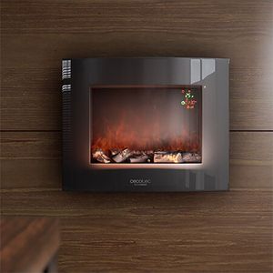 Decoratieve elektrische wandhaard Cecotec Warm 2600 Curved Flames 2000W