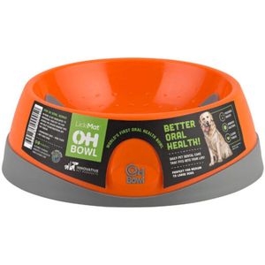 Voerbak voor honden Lickimat Oh Bowl Oranje