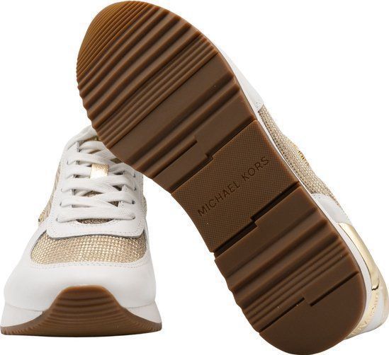 Michael Kors - Allie Trainer - Sneaker - Wit/Goud - Laag Model