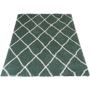 Veer Carpets Vloerkleed Jeffie Green 80 x 150 cm