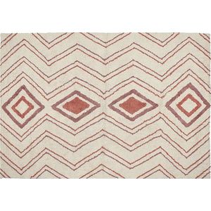 KASTAMONU - Laagpolig Vloerkleed - Beige - 160 X 230 cm - Katoen