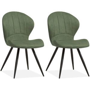 MX Sofa Eetkamerstoel Magic - Olive (set van  2 stuks)