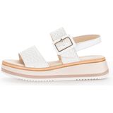 Gabor - Dames Sandalen - Wit - Platte Sandalen