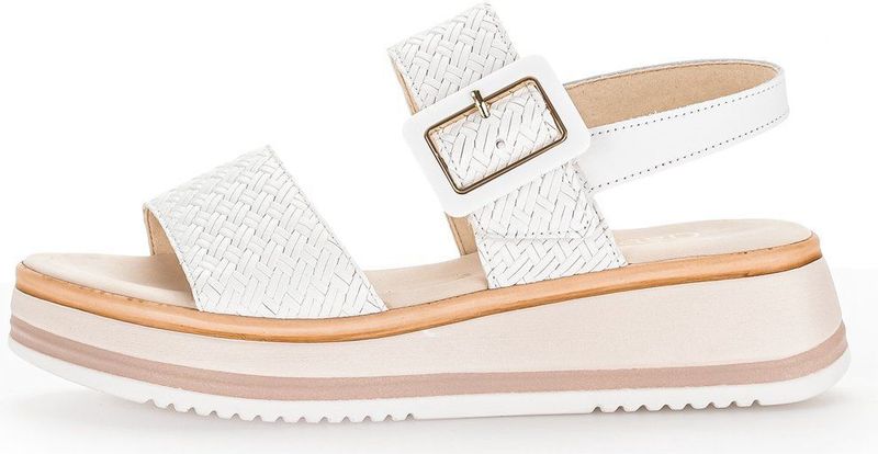 Gabor - Dames Sandalen - Wit - Platte Sandalen
