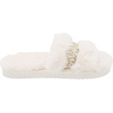 Michael Kors - Fluffy Pantoffels - Bonte Look - Zilveren Logoprint