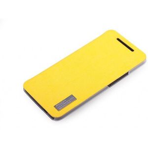 Rock Elegant Side Flip Case HTC One Lemon Yellow