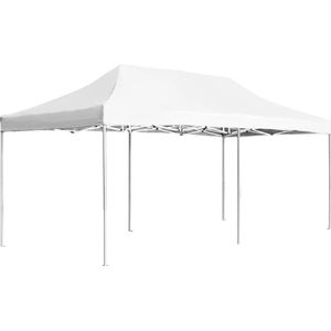 Partytent professioneel inklapbaar 6x3 m aluminium wit