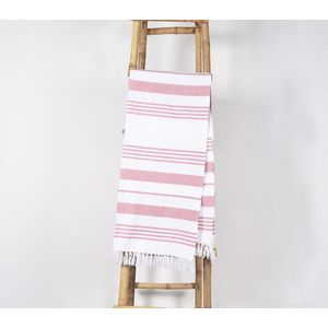 Yarn-dyed red Hammam Towel