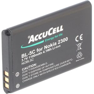 BL-5C-batterij voor Nokia als vervangende batterij van AccuCell met 1100 mAh