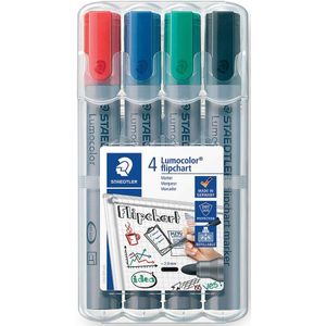 Staedtler merkstift Lumocolor Flipchart 4 stuks