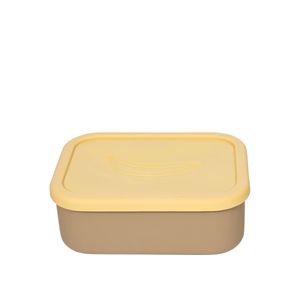 OYOY Yummy Brooddoos/Lunch box met indeling L - Camel/Yellow