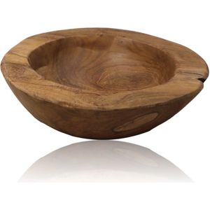 HSM Collection HSM Collection -Fruitschaal small - ø20-27 cm - Blank - Teak