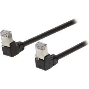 Valueline Valueline VLCP85127B100 Cat5e Sf/utp Netwerkkabel Rj45 (8/8) Male Rj45 (8/8) Male 10.0 M Zwart