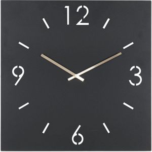 TIME 60 x 60 Klok - Zwart