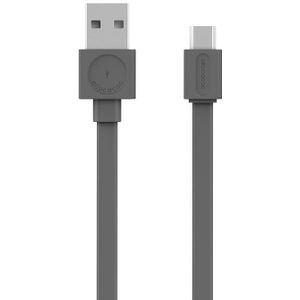 Allocacoc USBCable Flat |microUSB| Grey