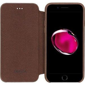 Senza Raw Skinny Leather Booklet Apple iPhone 7/8/SE (2020/2022) Chestnut Brown