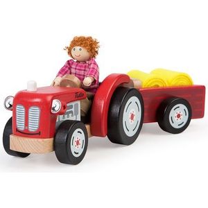 Tidlo Houten Tractor met Trailer