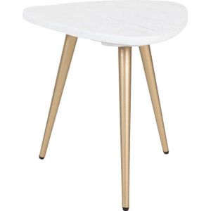 Home67 Salontafel Milou - Marmer - 40 cm - Goud