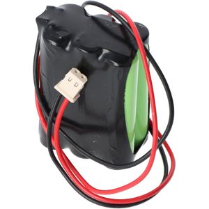 Batterij voor noodlicht NiMH 7.2V 600mAh Micro AAA met 200 mm kabel en stekker vervangt Beghelli 415