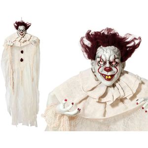 Hangende Clown Halloween (130 x 96 x 14 cm) Beige Multicolour 130 x 96 x 14 cm (3 Stuks)