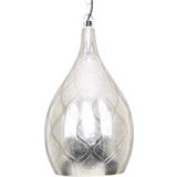 Oosterse Hanglamp Wiam Zilver Ø 23 x 43cm