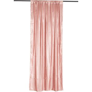 J-Line gordijn omkeerbaar sequin - textiel - roze/champagne