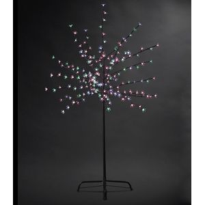Kunstkerstboom 200 LED lichtjes - Kerstboom - Kersttak - Voor binnen en buiten - H150 cm - Wit