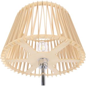 Beliani FORGE  - Staande lamp - Lichte houtkleur - Metaal
