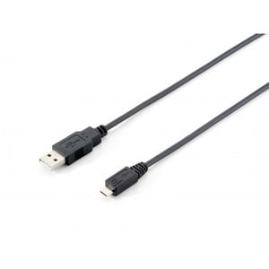 Kabel USB naar micro-USB Equip 128523 Zwart 1,8 m