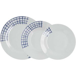 Quid Kansas - Serviesset - 18 Onderdelen - Blauw (18 stuks)