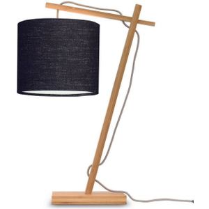 GOOD&MOJO Tafellamp Andes - Bamboe/Zwart - 30x18x46cm - Zwart