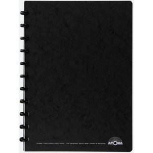 Atoma meetingbook, ft A4, zwart, gelijnd