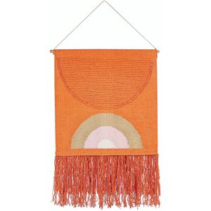 Beliani KAMALIA  - Wanddecoratie - Oranje  - Katoen