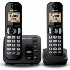 Draadloze telefoon Panasonic KX-TGC222 Zwart Amber