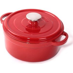 Cuisinova Braadpan - Gietijzer - 2,5 liter - 20 cm - Rood