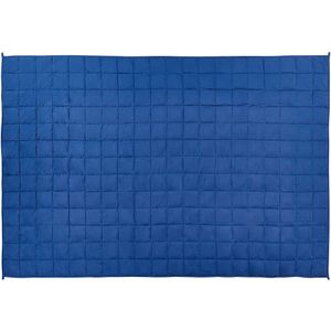 Beliani NEREID - Verzwaringsdeken - Marineblauw - 135 x 200 cm - Polyester