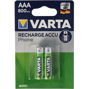 Varta T398 Telefoon Power Batterij Micro / AAA 800 mAh 2-pack