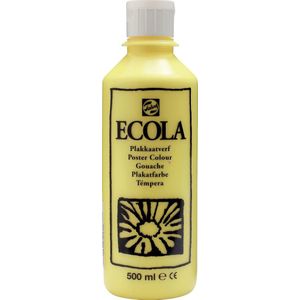 Talens Ecola plakkaatverf flacon van 500 ml, citroengeel