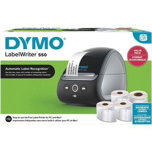 Dymo LabelWriter 550 Value Pack: 1x 2112722 + 1x 11354 + 1x99015 + 1x11356 + 1x1976411