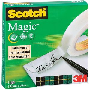 Scotch plakband Magic  Tape ft 19 mm x 66 m