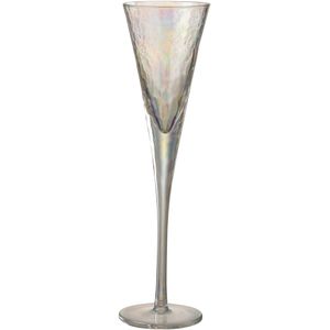 J-Line champagneglas Oneffen - glas - 4 stuks