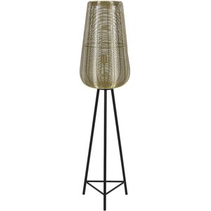Light&living A - Vloerlamp driepoot Ø37x147 cm ADETA goud+mat zwart