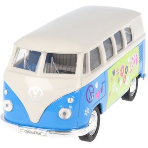 Welly modelauto VW Bus Classic Flower Power VW Bus T1 1962 model 1:34 in een aantrekkelijke geschenk