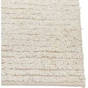 TEZPUR - Laagpolig vloerkleed - Beige - 160 x 230 cm - Katoen