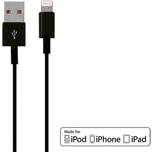 Mobiparts Apple Lightning to USB Cable 2.4A 1m Black