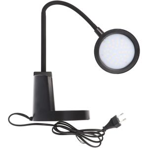 Velamp SWAN2: 7W LED bureaulamp met aanraakschakelaar en pennenhouder. zwart
